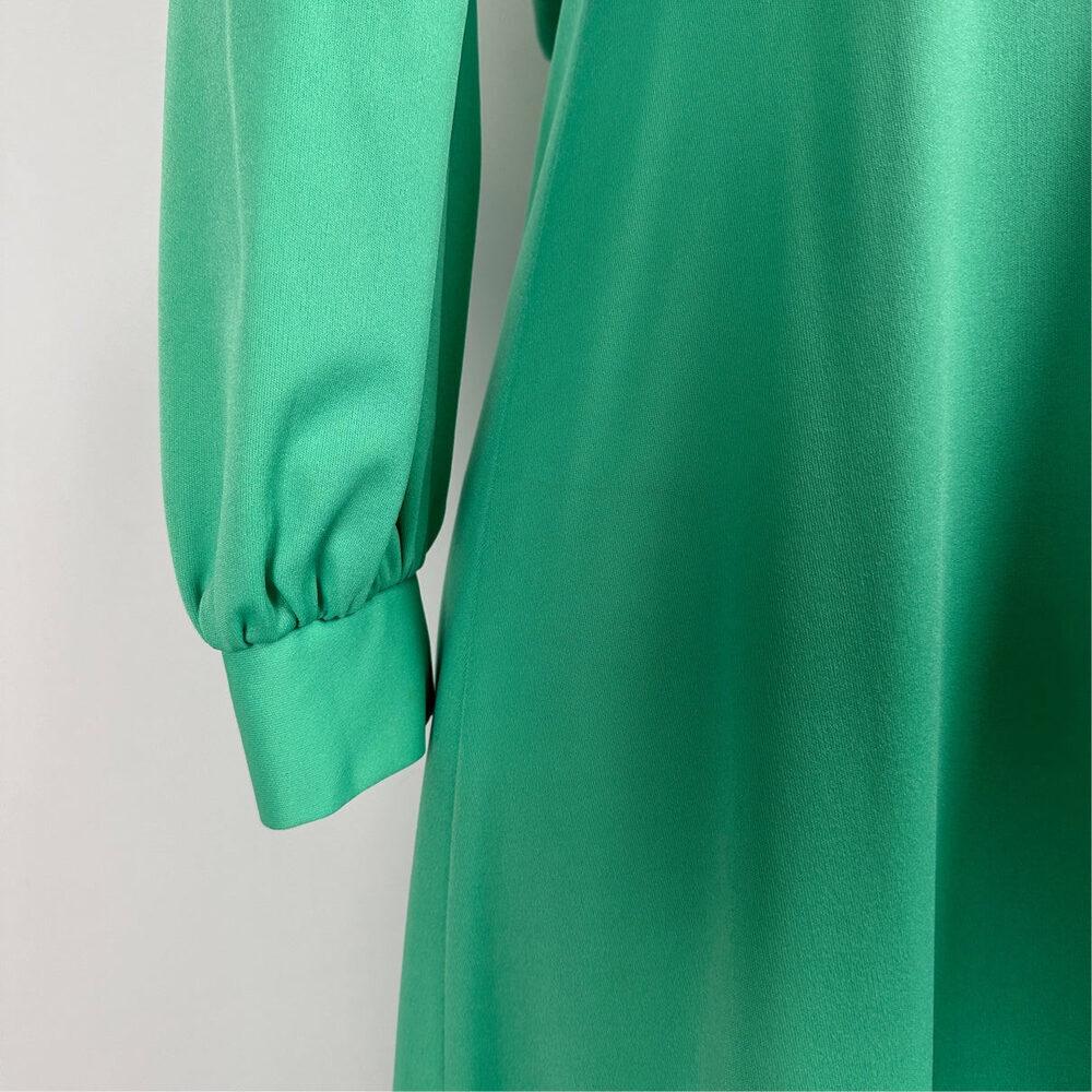 Vintage Nu Mode Green Long Sleeve Maxi Dress Size XS - Picture 3 of 8